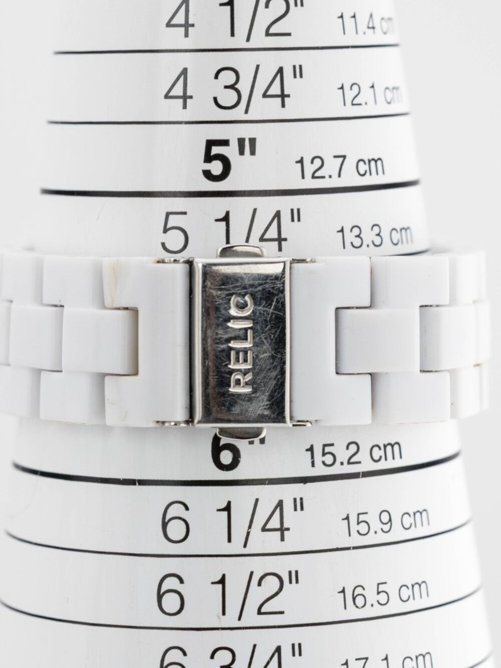 Relic Starla ZR11898 White Crystal Bezel Quartz Analog Women's Watch New Battery - Picture 8 of 9